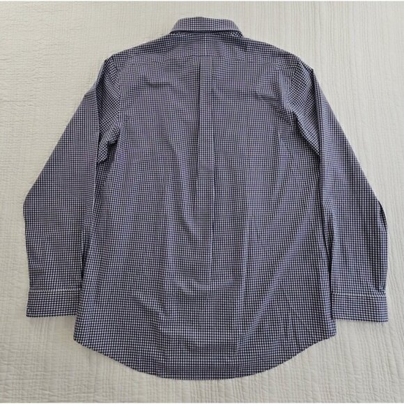 NEW Polo Ralph Lauren Performance Shirt Men's XL Stretch Blue Check Classic Fit - Picture 11 of 16